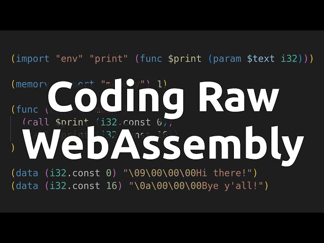 Coding raw WebAssembly Text - Dive into Wat