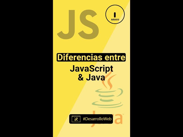 DIFERENCIAS ENTRE JAVA Y JAVASCRIPT 🤯 #shorts