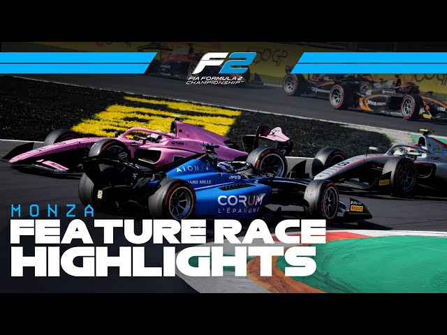 F2 Feature Race Highlights | 2025 Italian Grand Prix