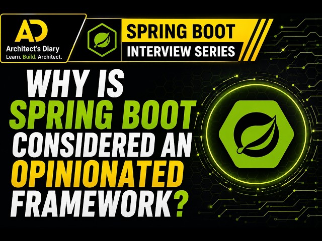 Spring Boot Interview Series: Why is Spring Boot Opinionated?