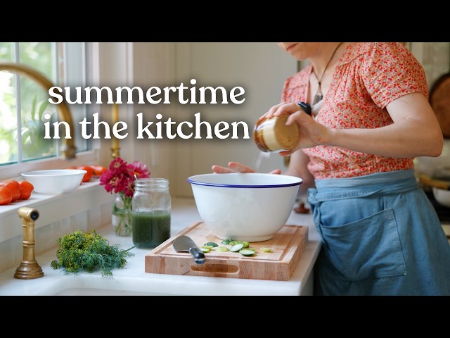 Cooking from scratch in my summer kitchen