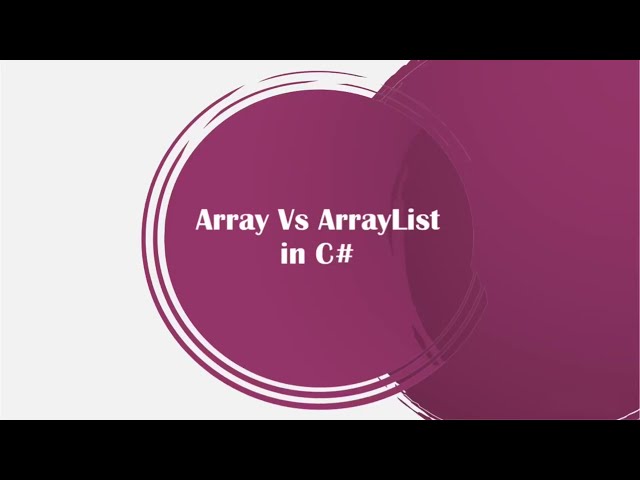 Array Vs ArrayList in C# #csharp #array #arrays #arraylist