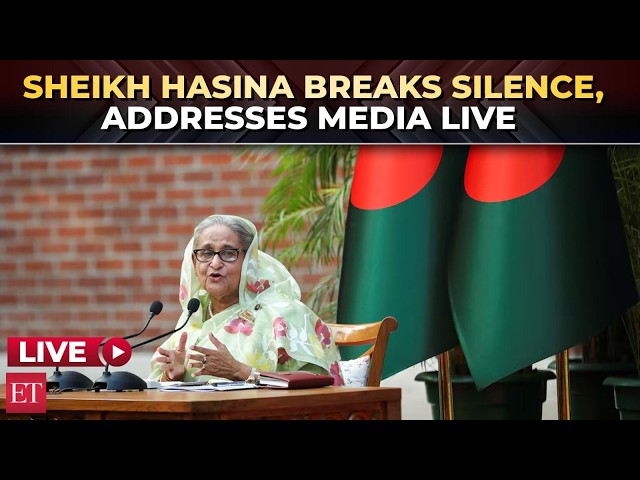 Sheikh Hasina LIVE: Ex-Bangladesh PM’s first Media Address after 2 years