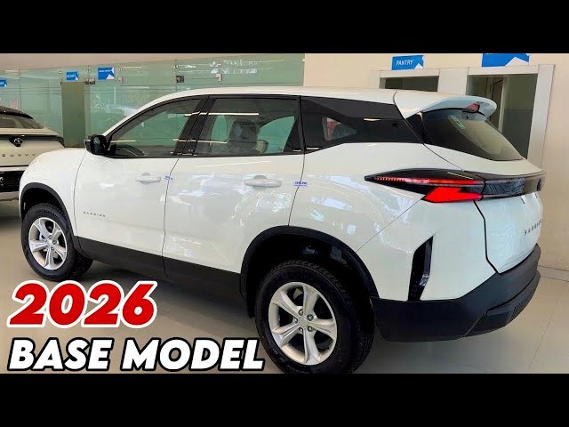 NEW 2026 TATA HARRIER BASE MODEL WHITE || TATA HARRIER 2026 Updated Model Review