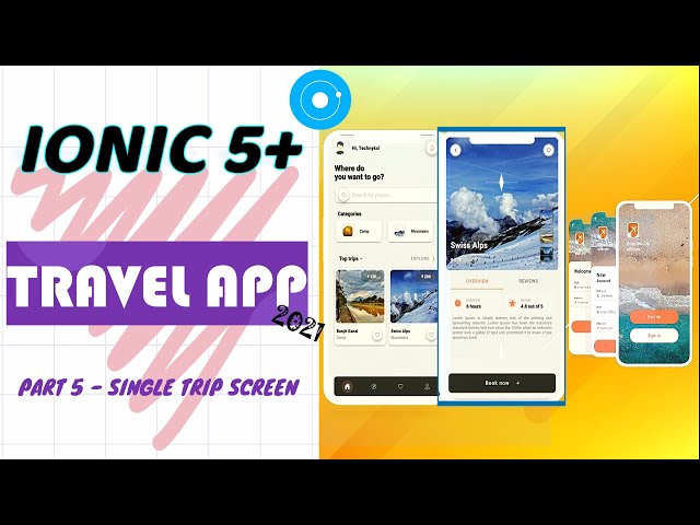 Ionic 5+ Travel App 2021 | Part 5 - Single Trip Screen (Get trip ID from routing for dynamic data)