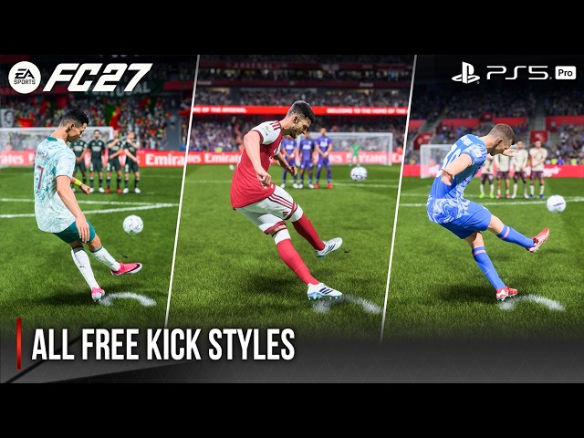 EA Sports FC 27 | All Free Kick Styles
