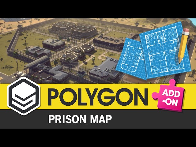 POLYGON Prison Map (Showcase) 3D Art for Games by #SyntyStudios