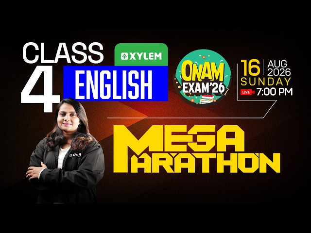 Class 4 | English | Onam Exam - Mega Marathon | Xylem Class 4