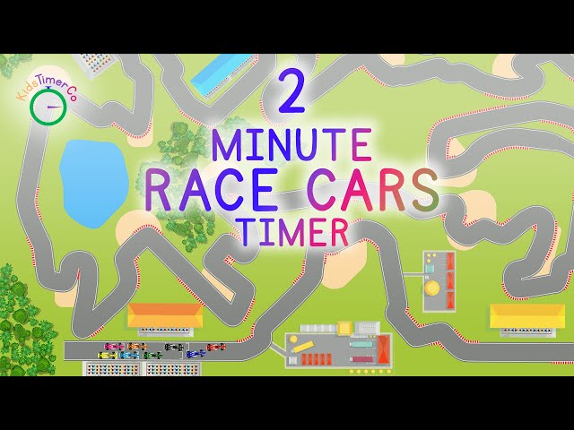 2 Minute Race Car Timer - Kids Visual Timer