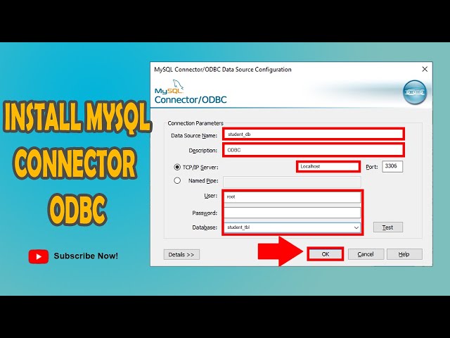 How to Install MySql Connector ODBC drivers for MySql