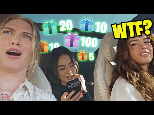 Valkyrae & QTCinderella can't believe at Sakura's Twitch Oilers