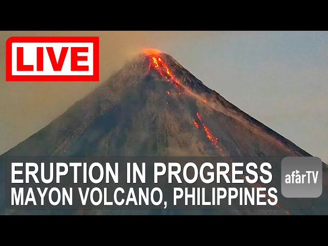 🔴 Live Now: Mayon Volcano is Erupting in the Philippines in 4K Ultra-HD