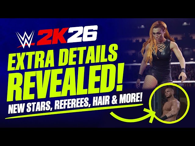 WWE 2K26: Extra Details Revealed! New Gameplay Feature, Hair Updates, New Superstars & Screenshots!