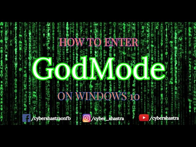 GodMode | Windows 10