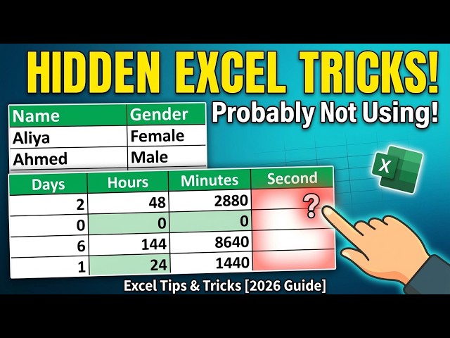 Excel Features You’re Probably Not Using! | Excel Tips & Tricks #exceltutorial #exceltips