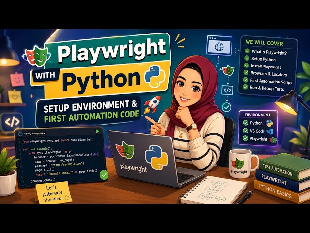 Playwright with Python Course | Environment Setup and First Automation Script 🚀