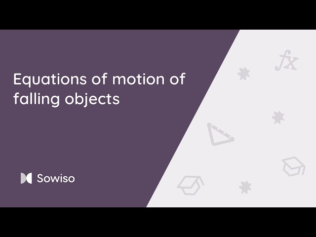Equations of motion of falling objects