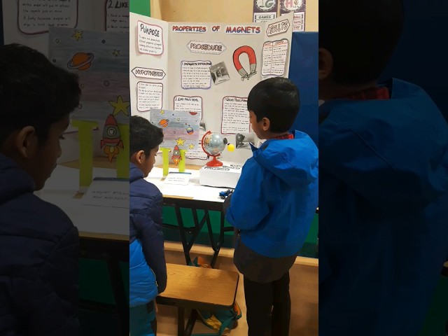 kids favorite project display at science fair | Magnets | Magnetism | magnetic properties experiment