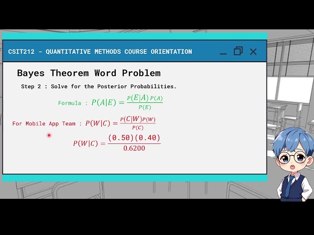 Posterior Probabilities and Distribution Word Problems