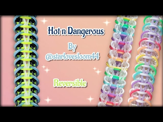 Easy "Hot n Dangerous" Rainbow Loom Bracelet | 1 Loom