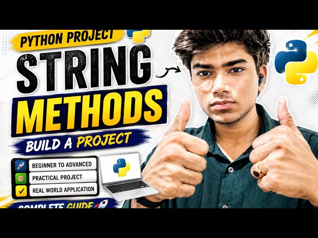 Create a small python project | using string methods | code with sandeep