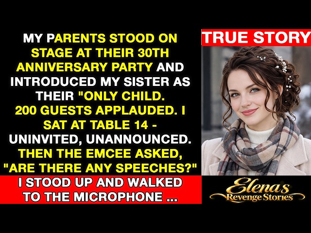 At Their Anniversary, My Parents Called Her Their Only Child—So I...