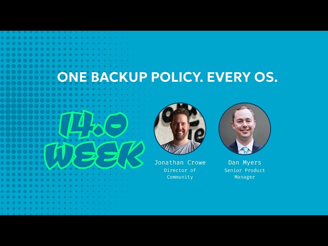 One backup policy. Every OS.