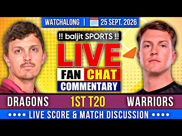 🔴 WAR vs NWD | Warriors vs North West Dragons | 1st T20 | Live Score & Fan Commentary