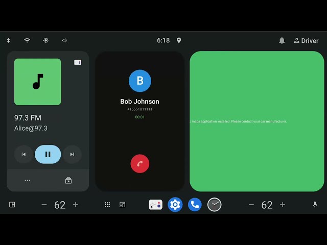 Scalable UI Android Automotive OS demo