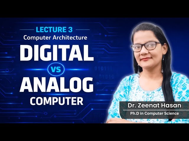 Difference Between Analog and Digital Computer|COA|Lec-3