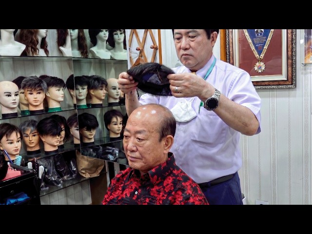 Crafting Custom Wigs for Perfect Fit. Master Wig Maker Process