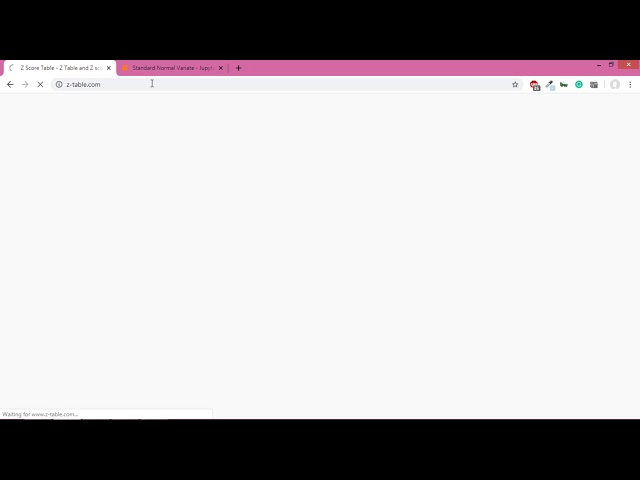 Z-score and Z-tables