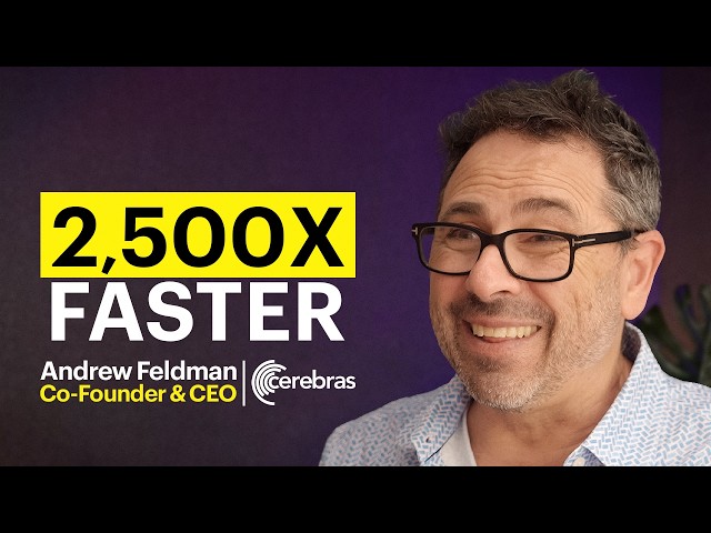 Cerebras CEO: Why GPUs Can't Do Fast Inference