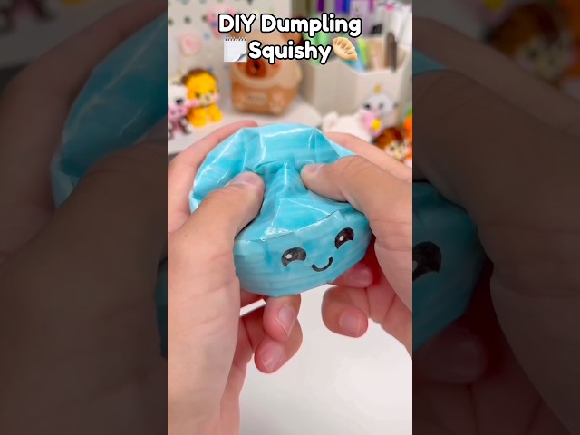 🥟Diy Paper Squishy Dumpling🗒️!? #diysquishy #papercraft #cutecrafts #diycrafts #diy #craft