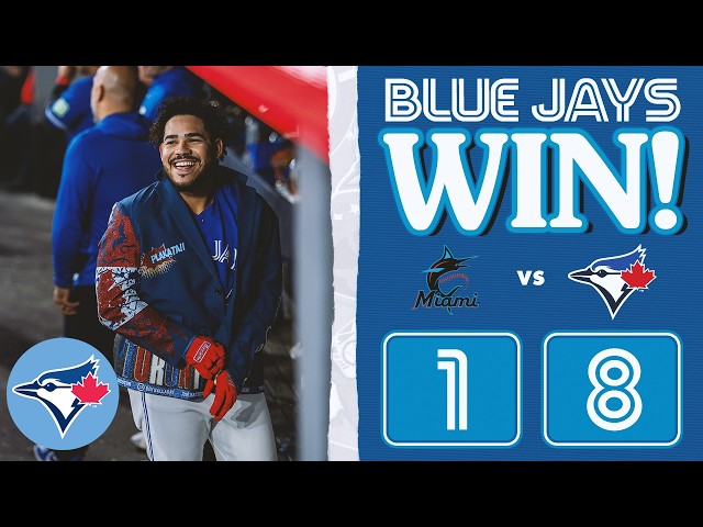 Blue Jays score SIX in the 6th, beat Marlins!