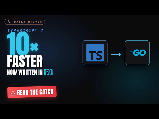 TypeScript 7 is 10x faster… because it's not TypeScript anymore