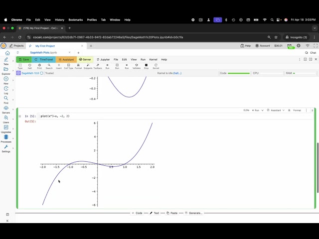 How to Plot Using SageMath in Jupyter Notebooks with CoCalc