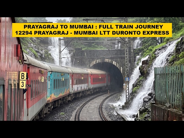 Prayagraj To Mumbai : Full Journey : 12294 Prayagraj - Mumbai LTT Duronto Express