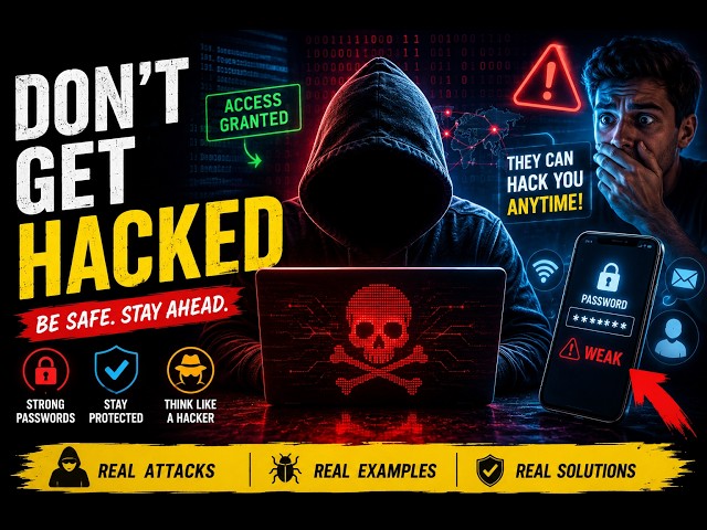 🚨 How Hackers Work & How to Protect Yourself | Complete Cyber Security Guide