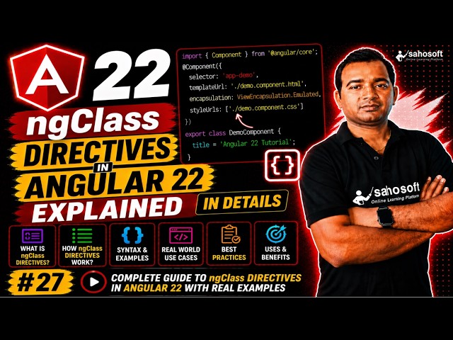 ngClass Directives in Angular 22 Explained in Details | Angular 22 complete course 2026