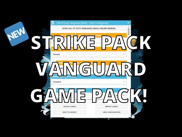FINALLY NEW VANGUARD STRIKE PACK GAME PACK! ANTI RECOIL AIM ASSIST AND MORE!! FULL TUTORIAL
