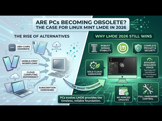 Are PCs Becoming Obsolete? Why Linux Mint LMDE Still Wins in 2026