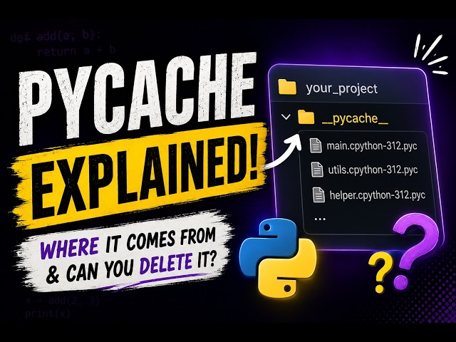 What is the __pycache__ folder in your python project?