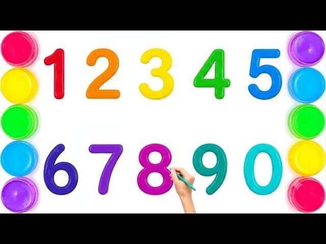 Counting 1–10, ABC & 2D Shapes | Learning  for Toddlers Kids