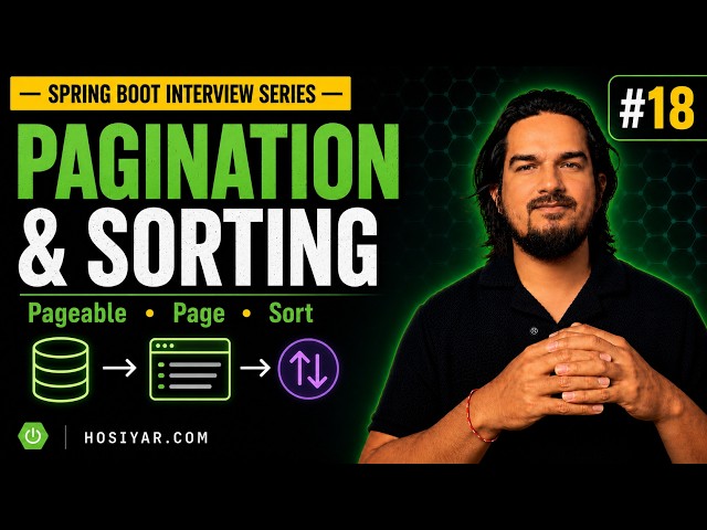 Pagination and Sorting in Spring Boot REST APIs | Spring Boot Interview Series #18
