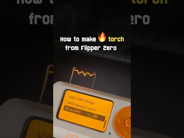 How to light a 🔥match with Flipper Zero! #flipperzero