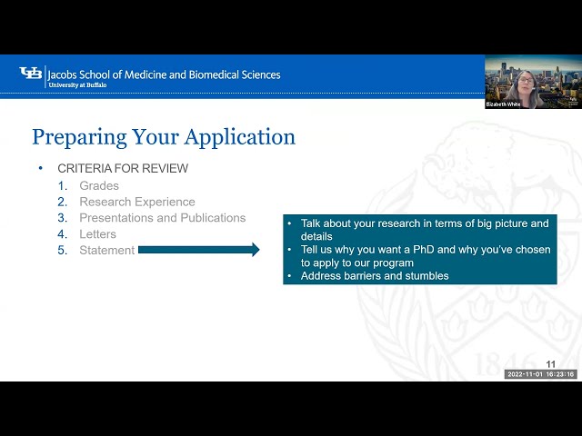 Application Webinar: PhD Program in Biomedical Sciences