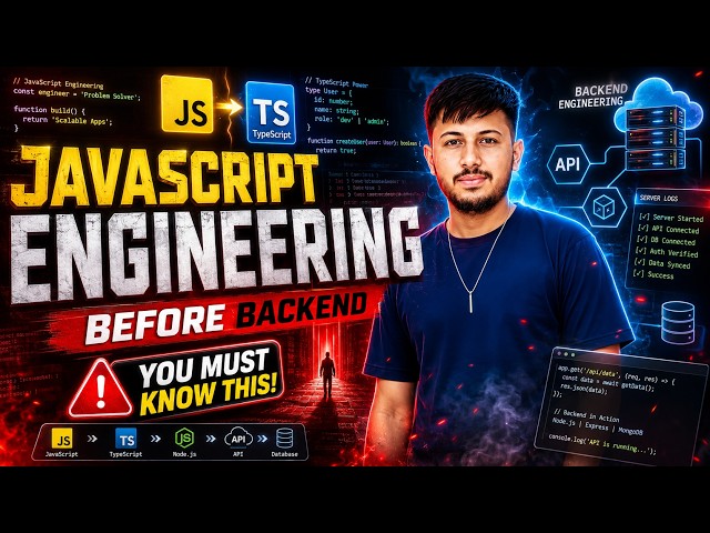 Before Backend, Master JavaScript Engineering!
