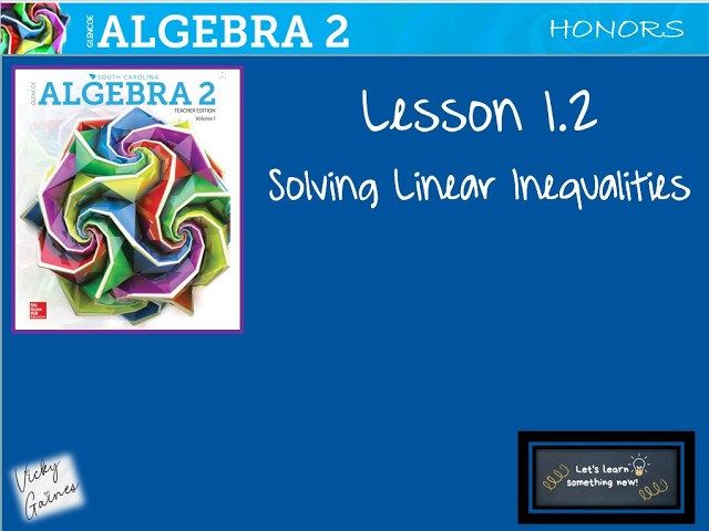 Solving Linear Inequalities