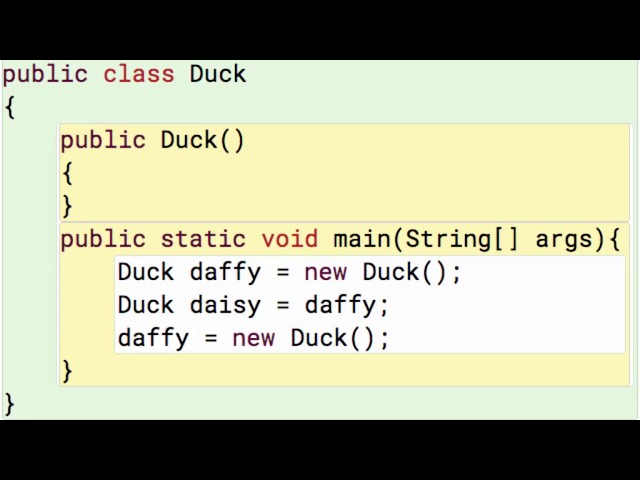 Java Objects 6: Resetting a variable that references an Object